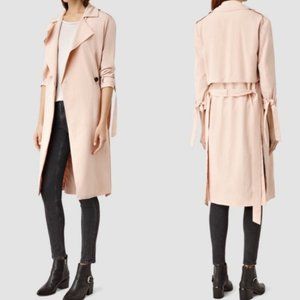 AllSaints Light Pink Trench